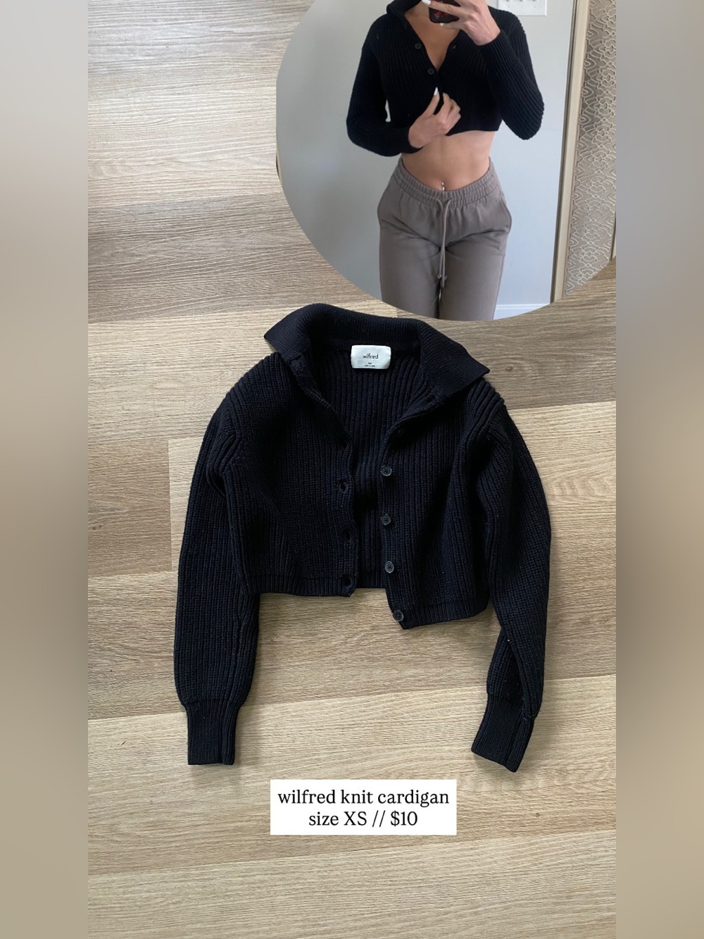 wilfred mini cardigan XXS